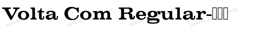 Volta Com Regular字体转换